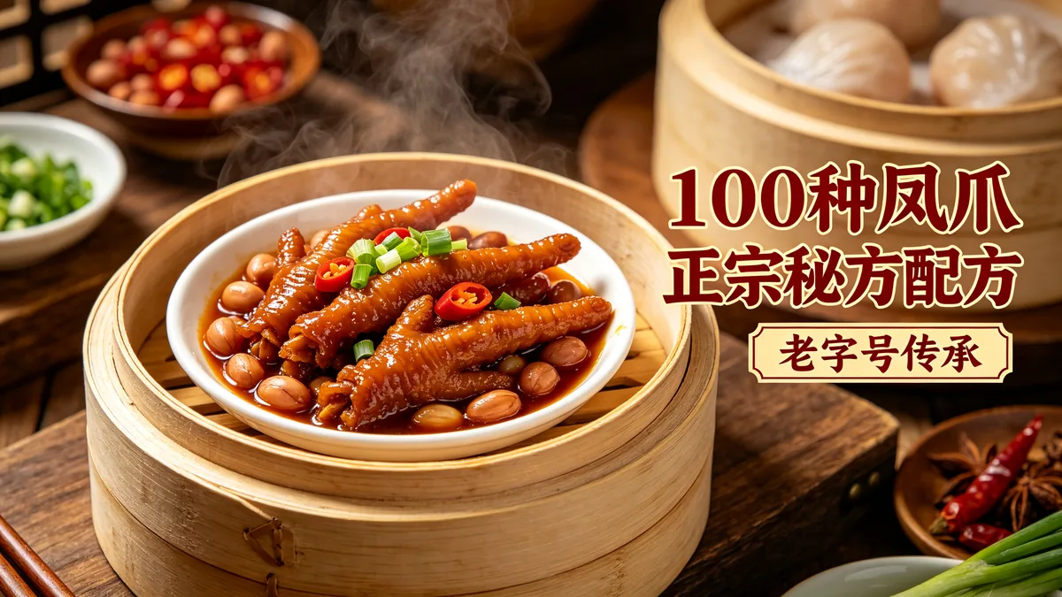 100种凤爪正宗秘方配方 老字号传承