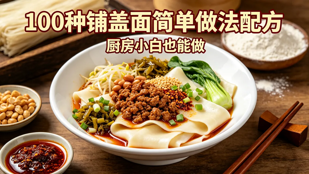 100种铺盖面简单做法配方 厨房小白也能做