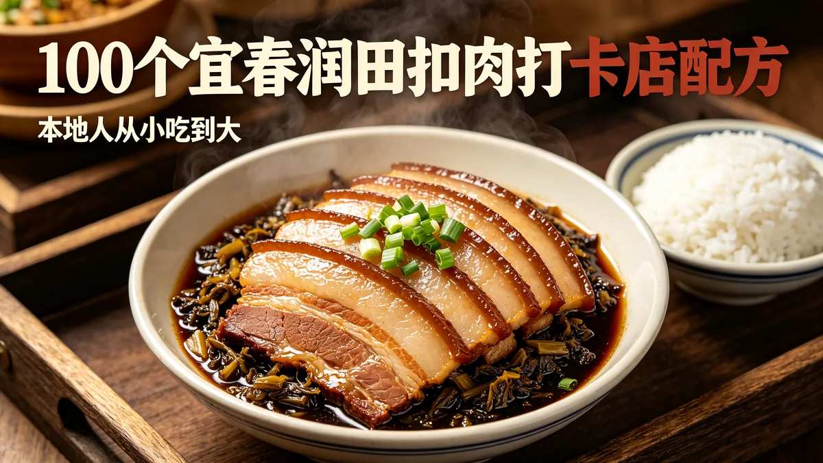 100个宜春润田扣肉打卡店配方 本地人从小吃到大