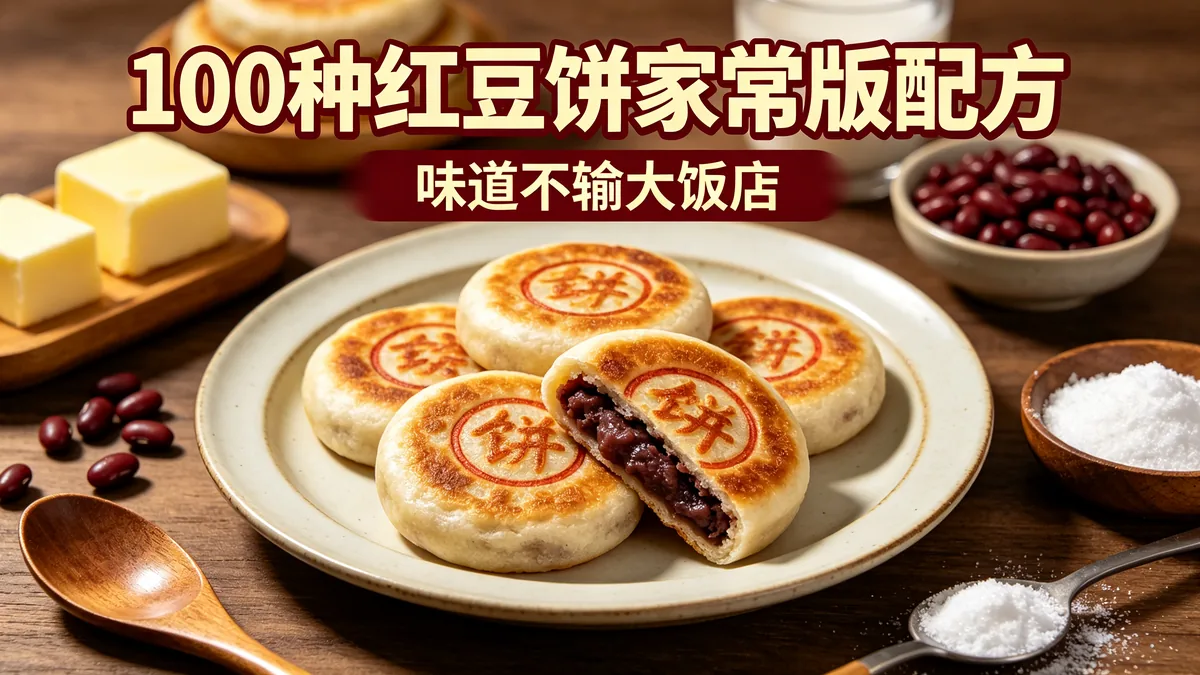 100种红豆饼家常版配方 味道不输大饭店