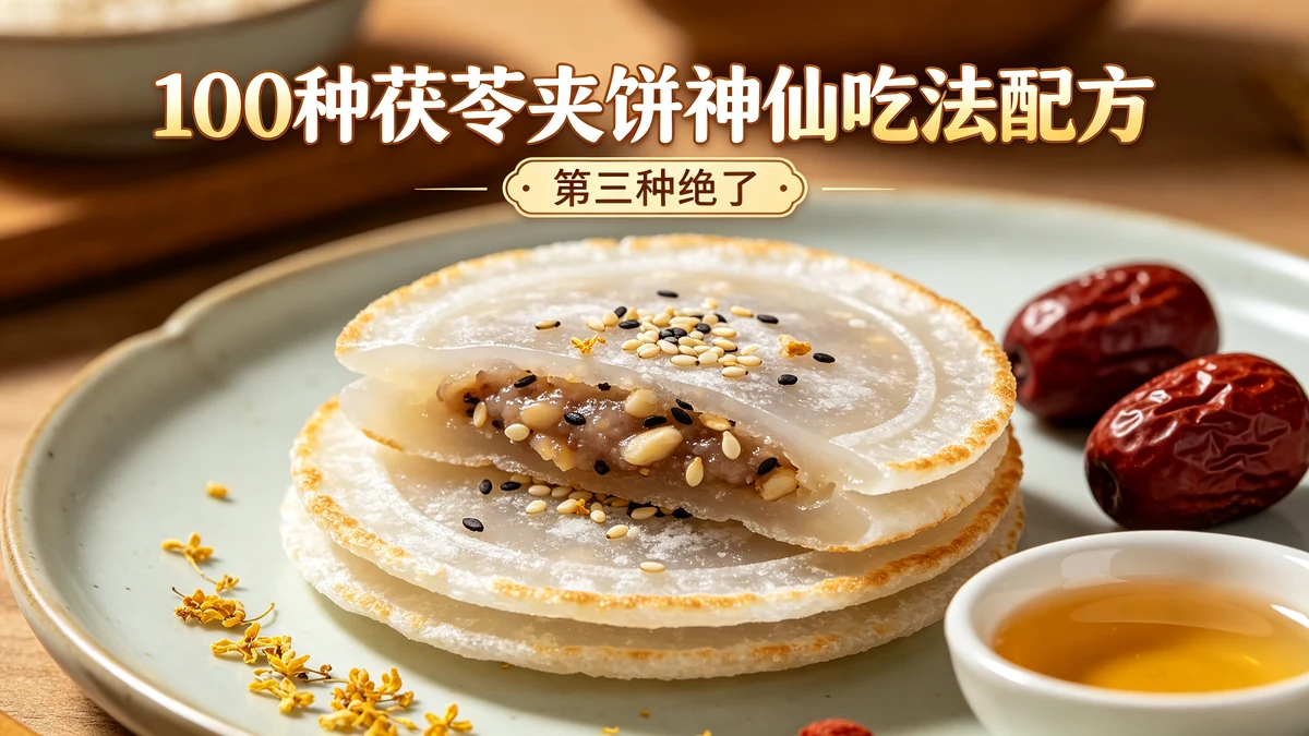 100种茯苓夹饼神仙吃法配方 第三种绝了