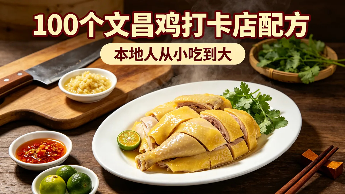 100个文昌鸡打卡店配方 本地人从小吃到大