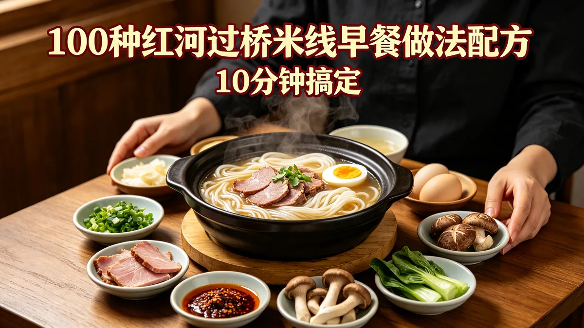 100种红河过桥米线早餐做法配方 10分钟搞定
