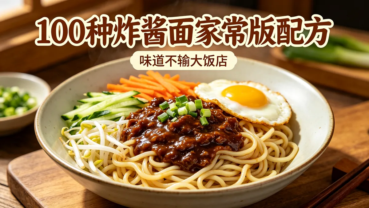 100种炸酱面家常版配方 味道不输大饭店