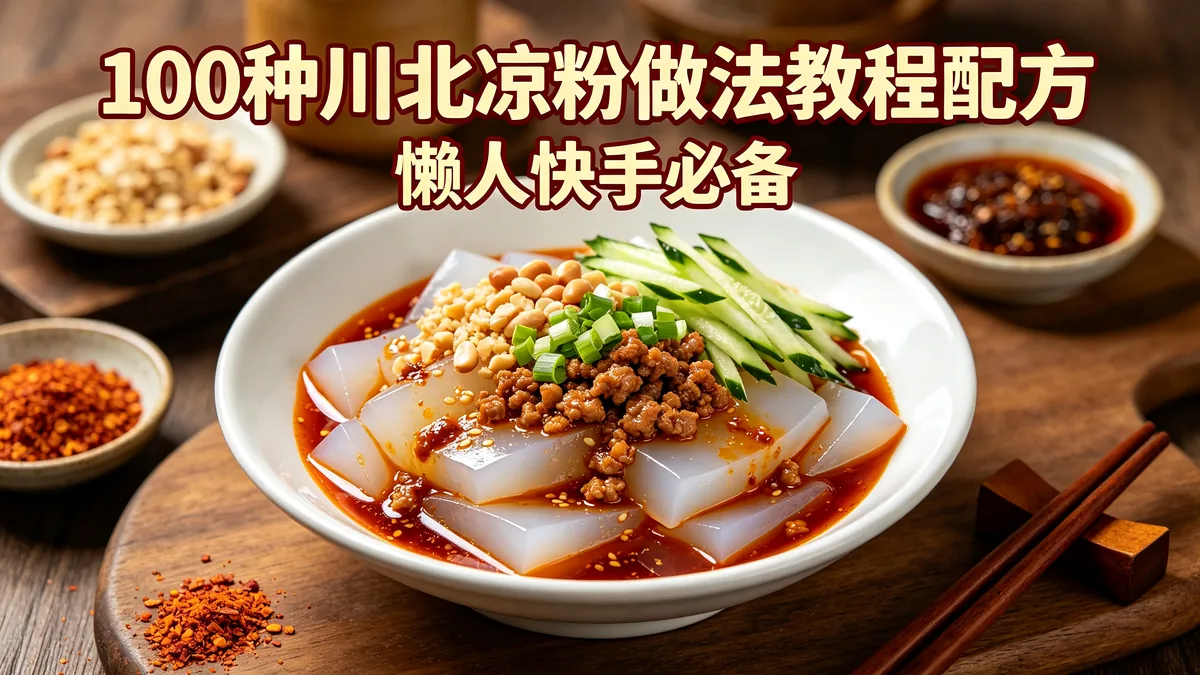100种川北凉粉做法教程配方 懒人快手必备