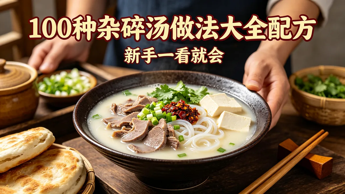 100种杂碎汤做法大全配方 新手一看就会