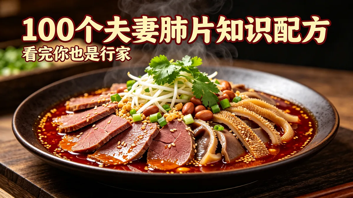 100个夫妻肺片知识配方 看完你也是行家