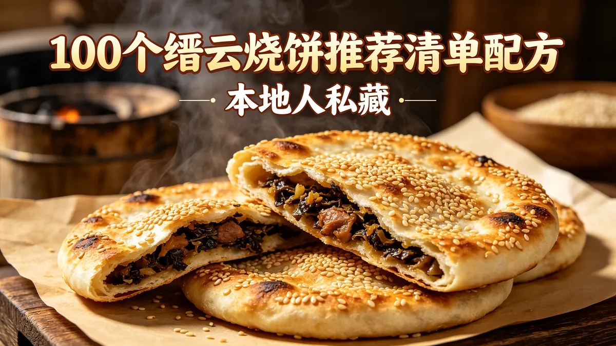 100个缙云烧饼推荐清单配方 本地人私藏