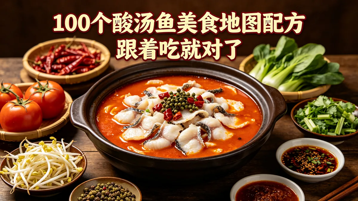 100个酸汤鱼美食地图配方 跟着吃就对了