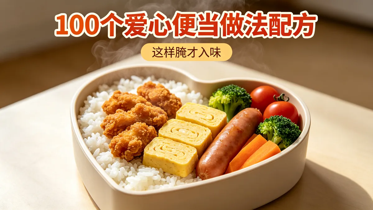 100个爱心便当做法配方 这样腌才入味