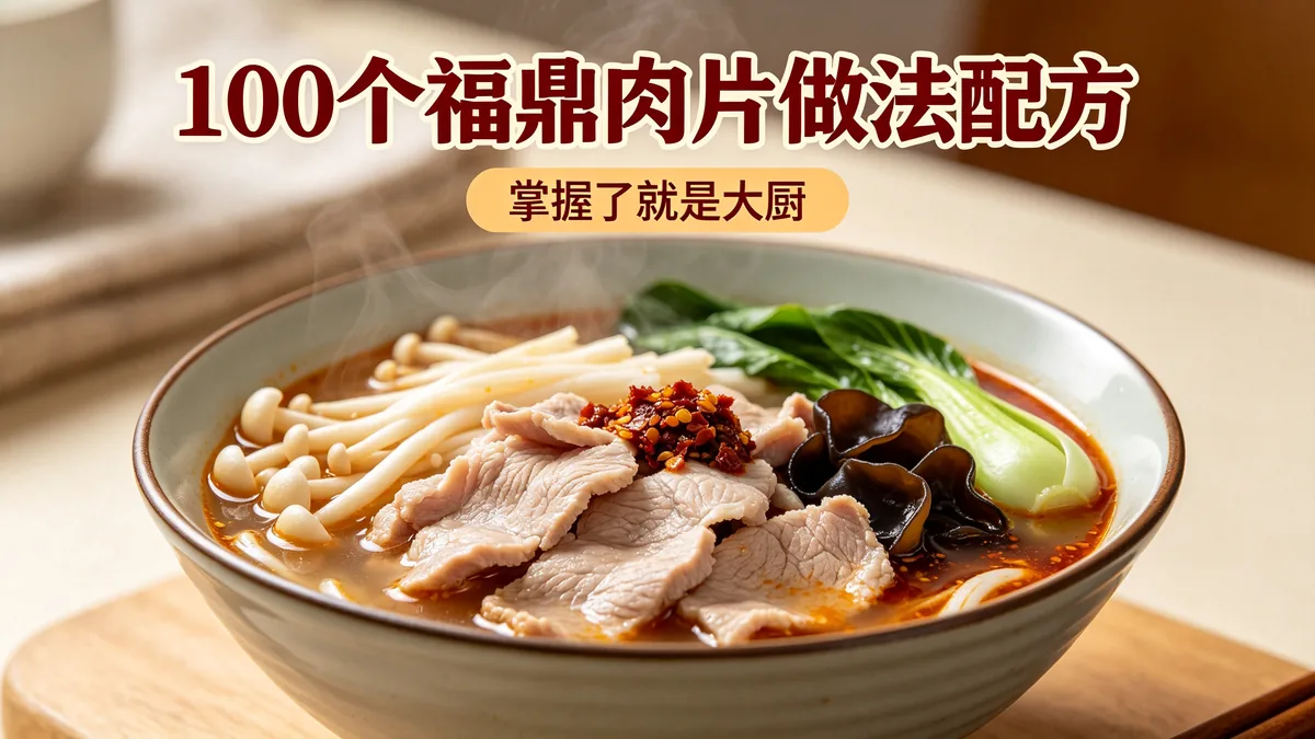 100个福鼎肉片做法配方 掌握了就是大厨