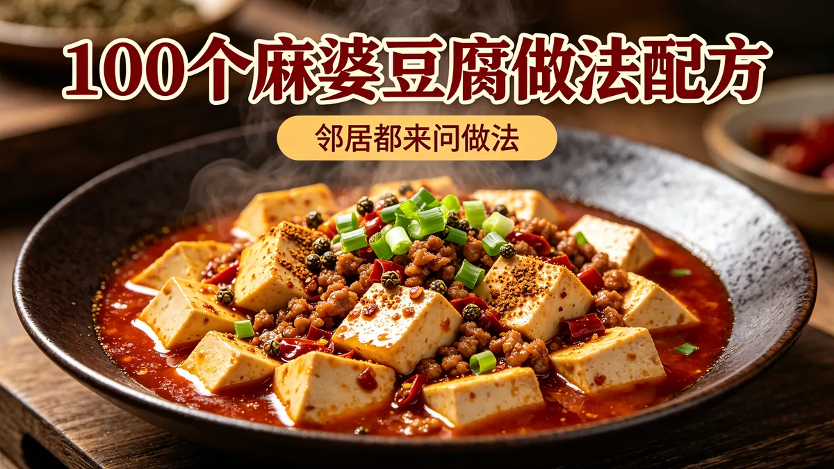 100个麻婆豆腐做法配方 邻居都来问做法