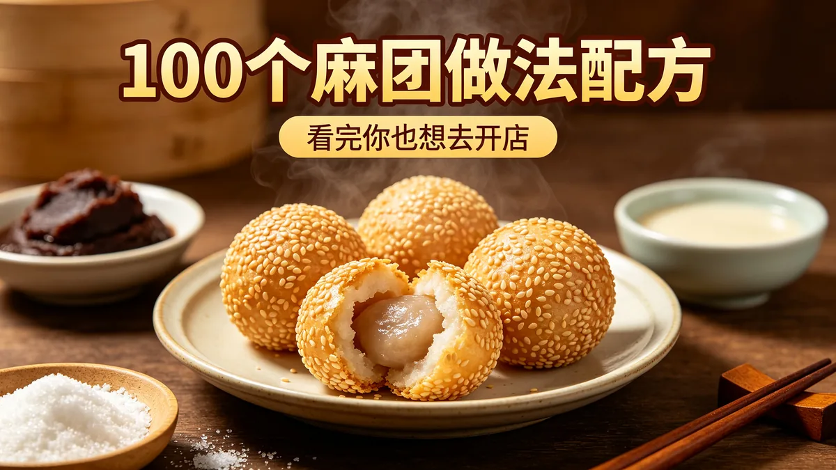 100个麻团做法配方 看完你也想去开店