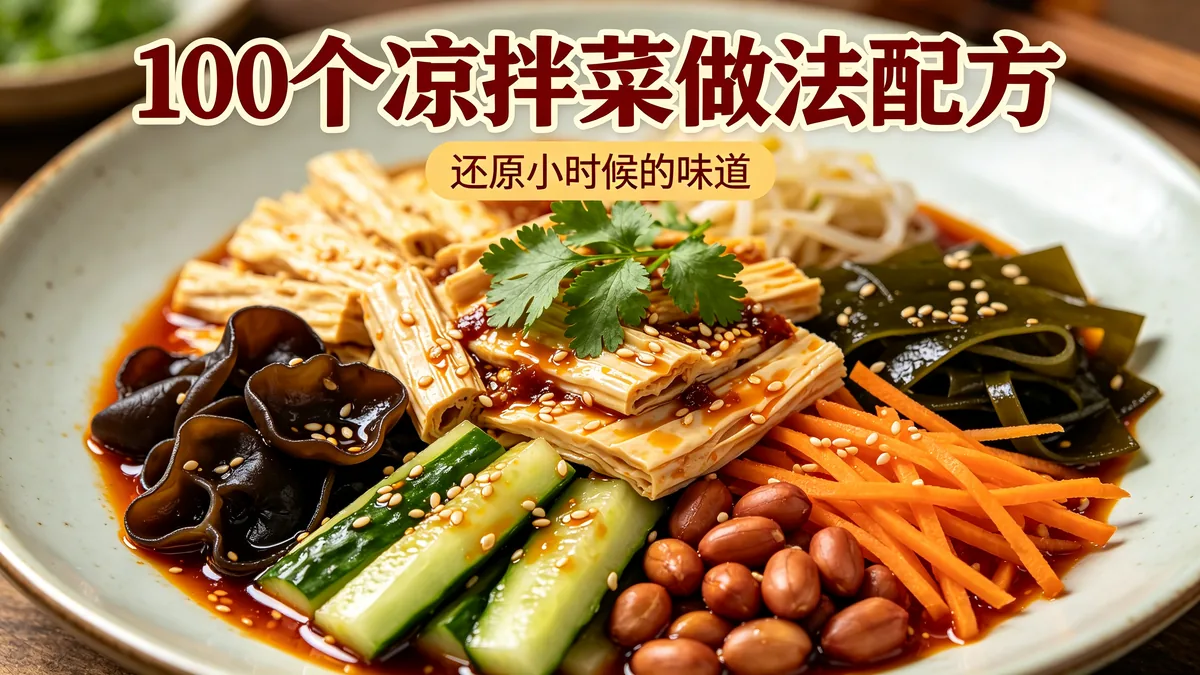 100个凉拌菜做法配方 还原小时候的味道
