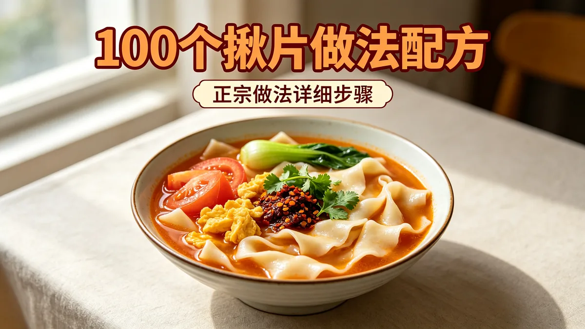 100个揪片做法配方 正宗做法详细步骤