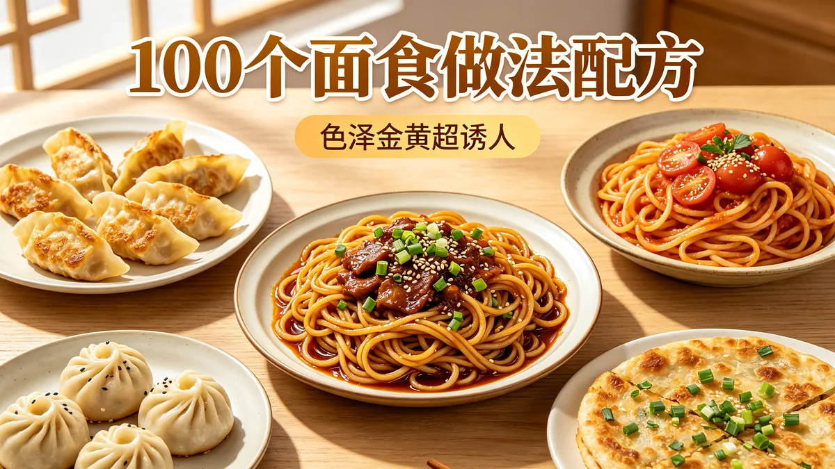 100个面食做法配方 色泽金黄超诱人