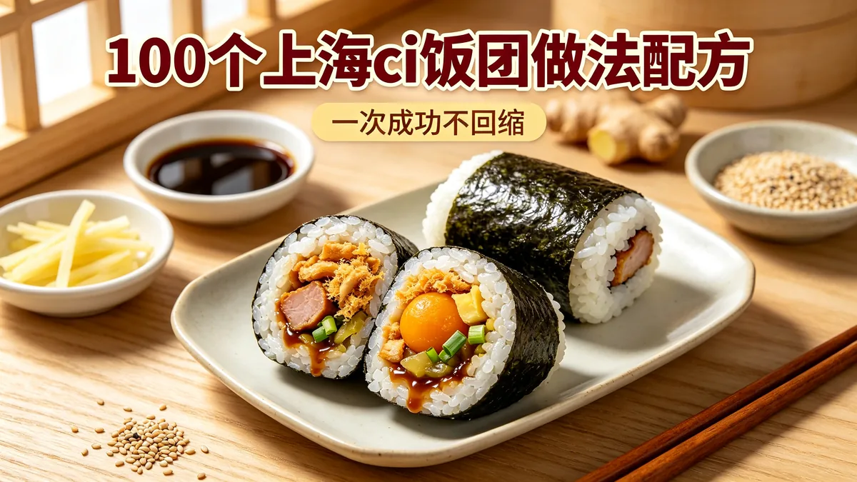 100个上海粢饭团做法配方 一次成功不回缩