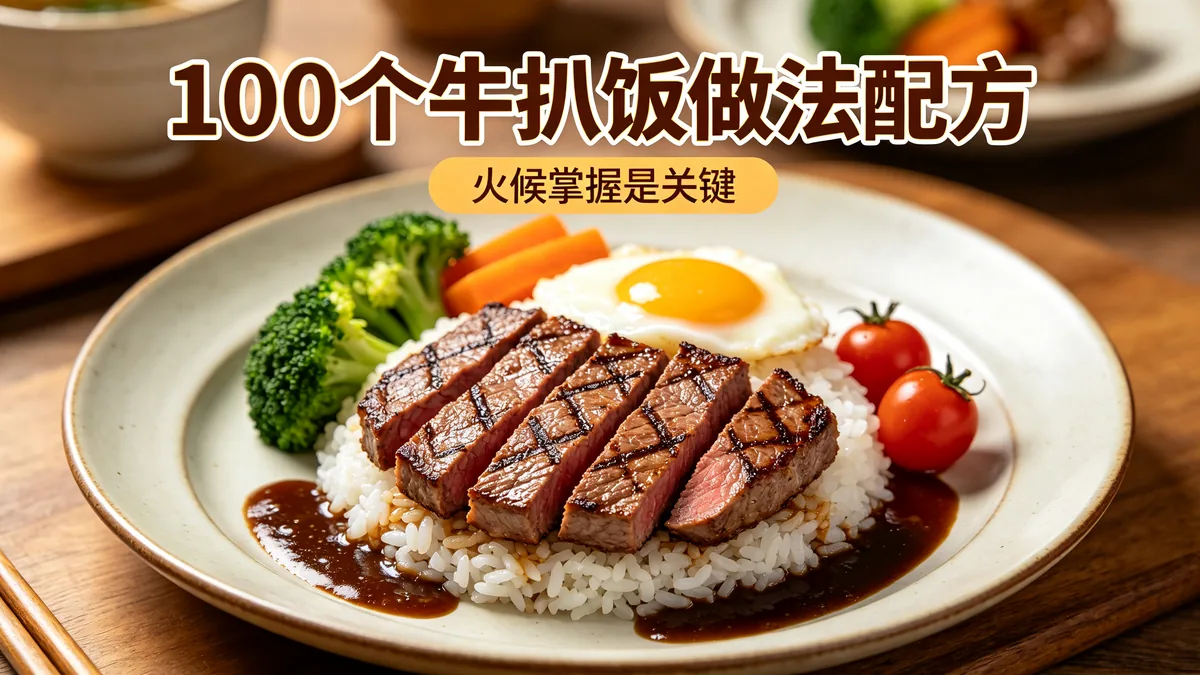 100个牛扒饭做法配方 火候掌握是关键
