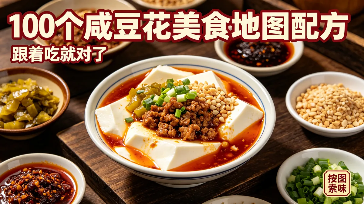 100个咸豆花美食地图配方 跟着吃就对了