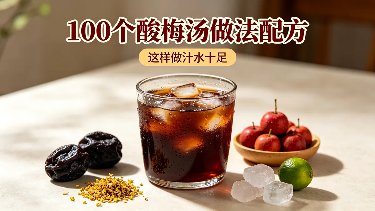 100个酸梅汤做法配方 这样做汁水十足