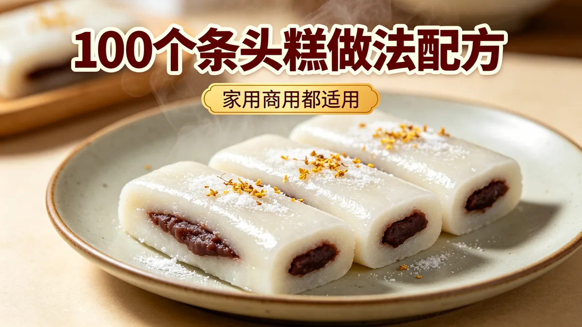 100个条头糕做法配方 家用商用都适用