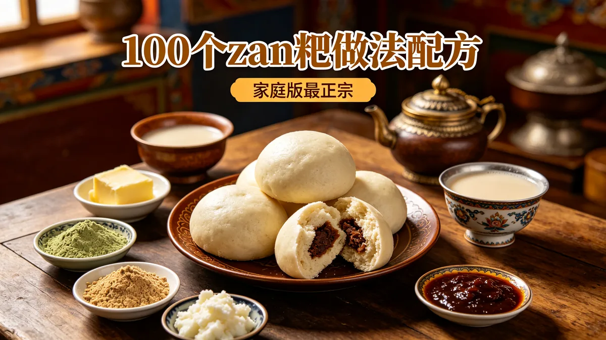 100个糌粑做法配方 家庭版最正宗