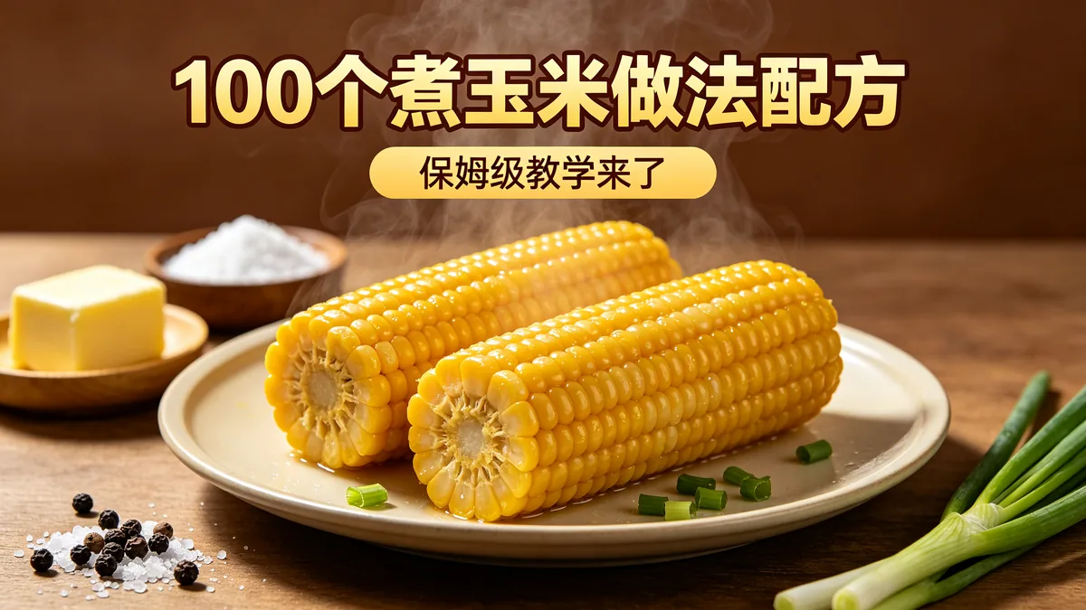 100个煮玉米做法配方 保姆级教学来了