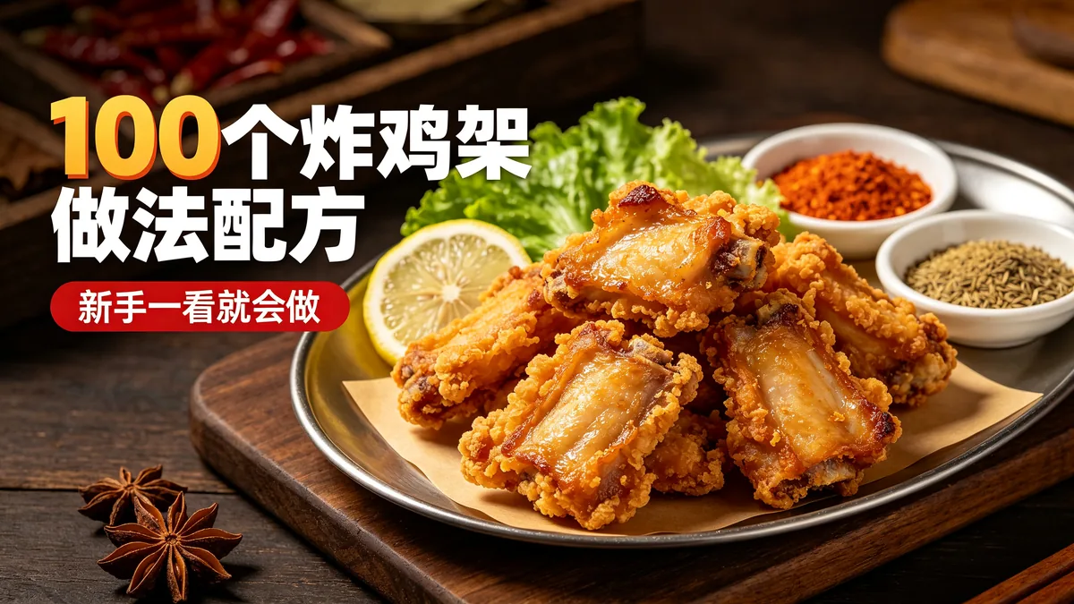 100个炸鸡架做法配方 新手一看就会做
