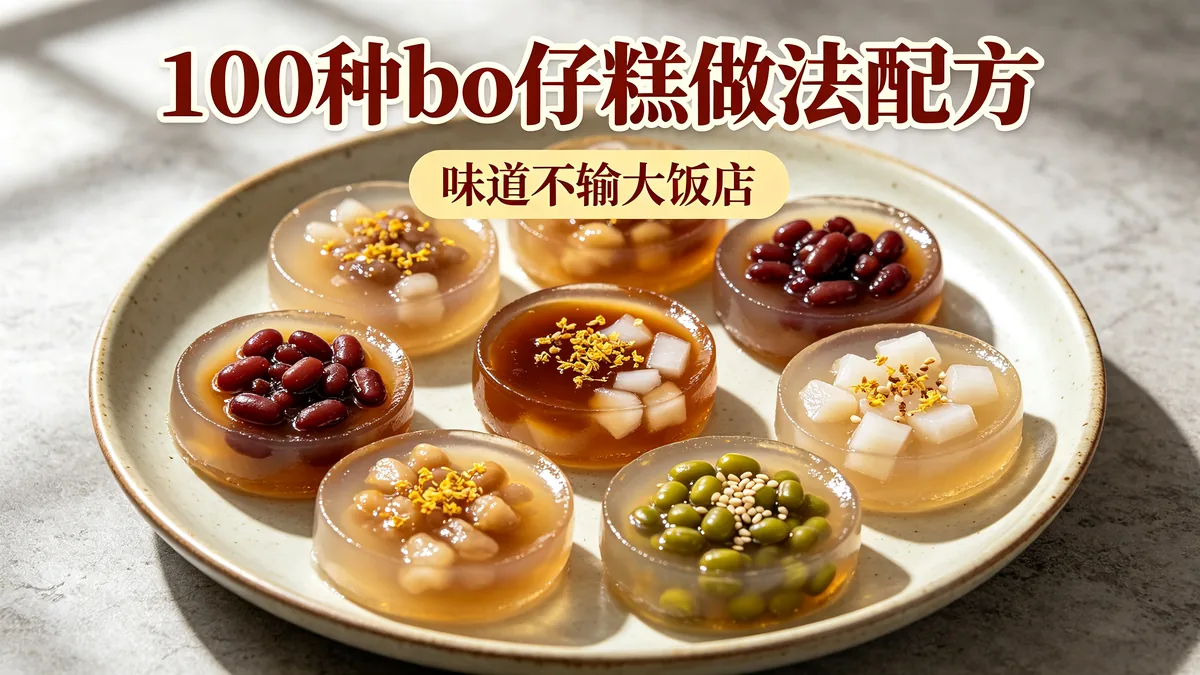 100种砵仔糕做法配方 味道不输大饭店