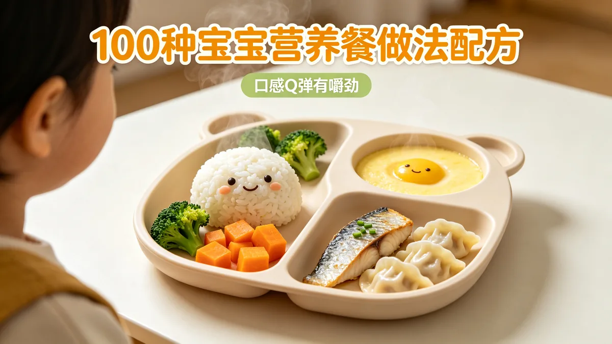 100种宝宝营养餐做法配方 口感Q弹有嚼劲