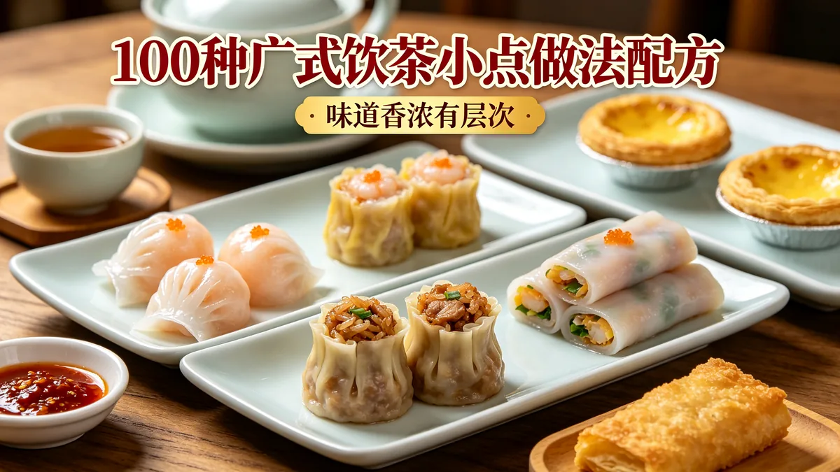 100种广式饮茶小点做法配方 味道香浓有层次