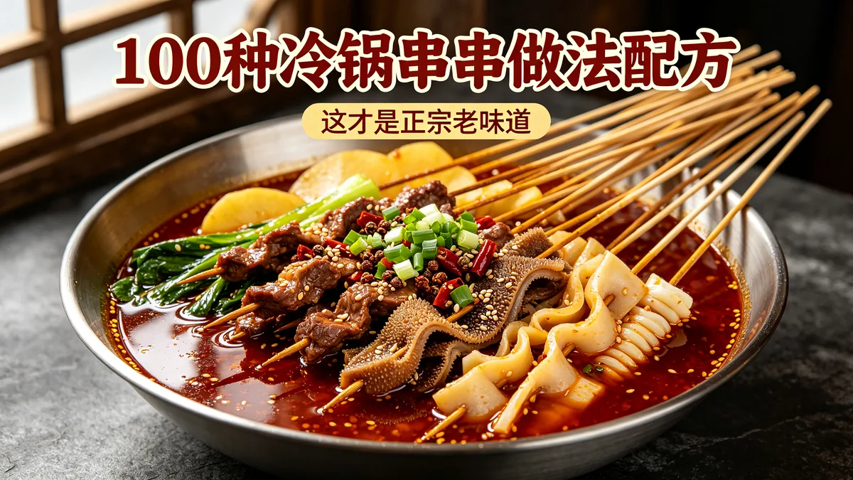100种冷锅串串做法配方 这才是正宗老味道
