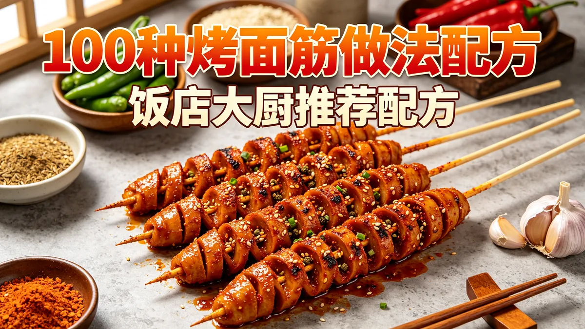 100种烤面筋做法配方 饭店大厨推荐配方