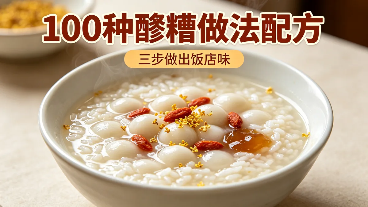 100种醪糟做法配方 三步做出饭店味