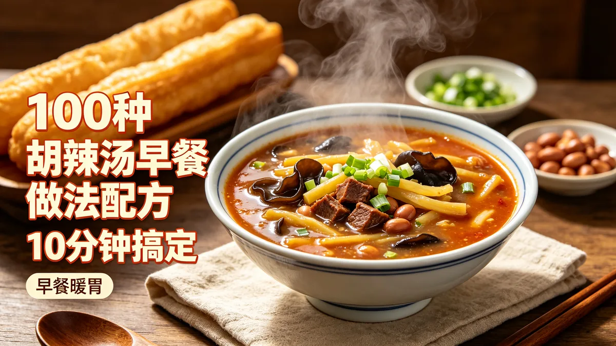100种胡辣汤早餐做法配方 10分钟搞定