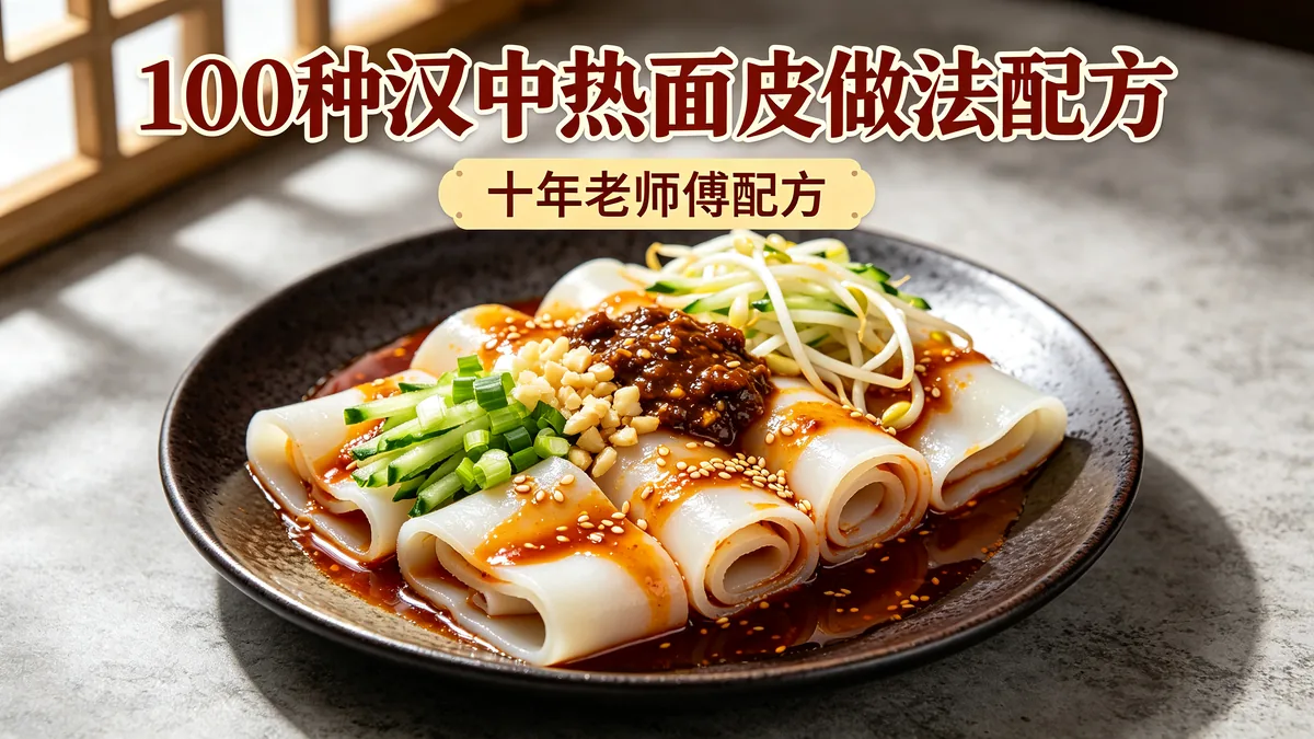 100种汉中热面皮做法配方 十年老师傅配方