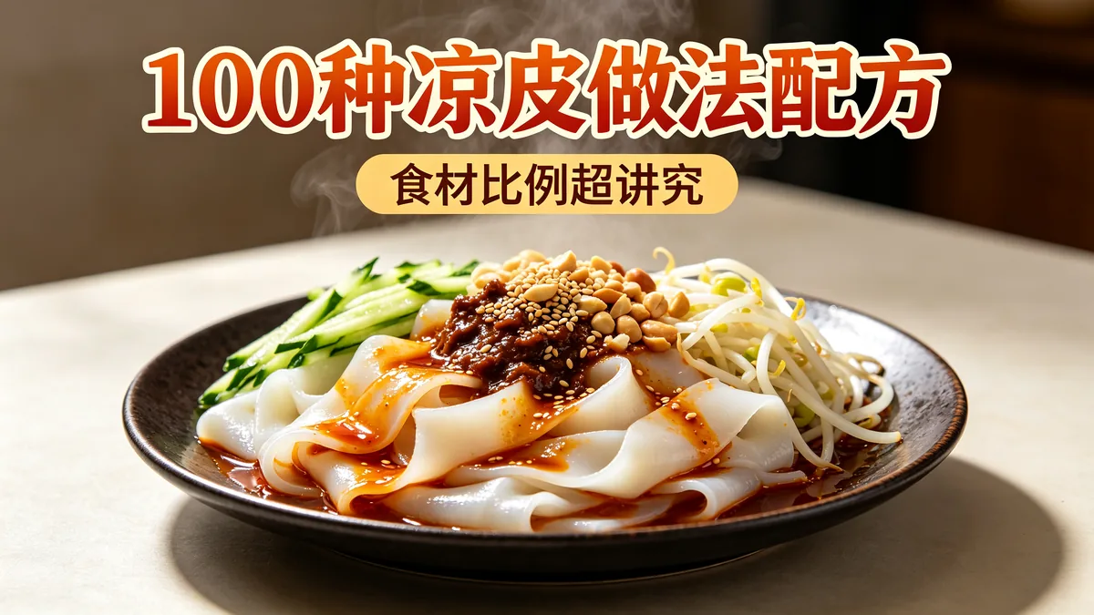100种凉皮做法配方 食材比例超讲究
