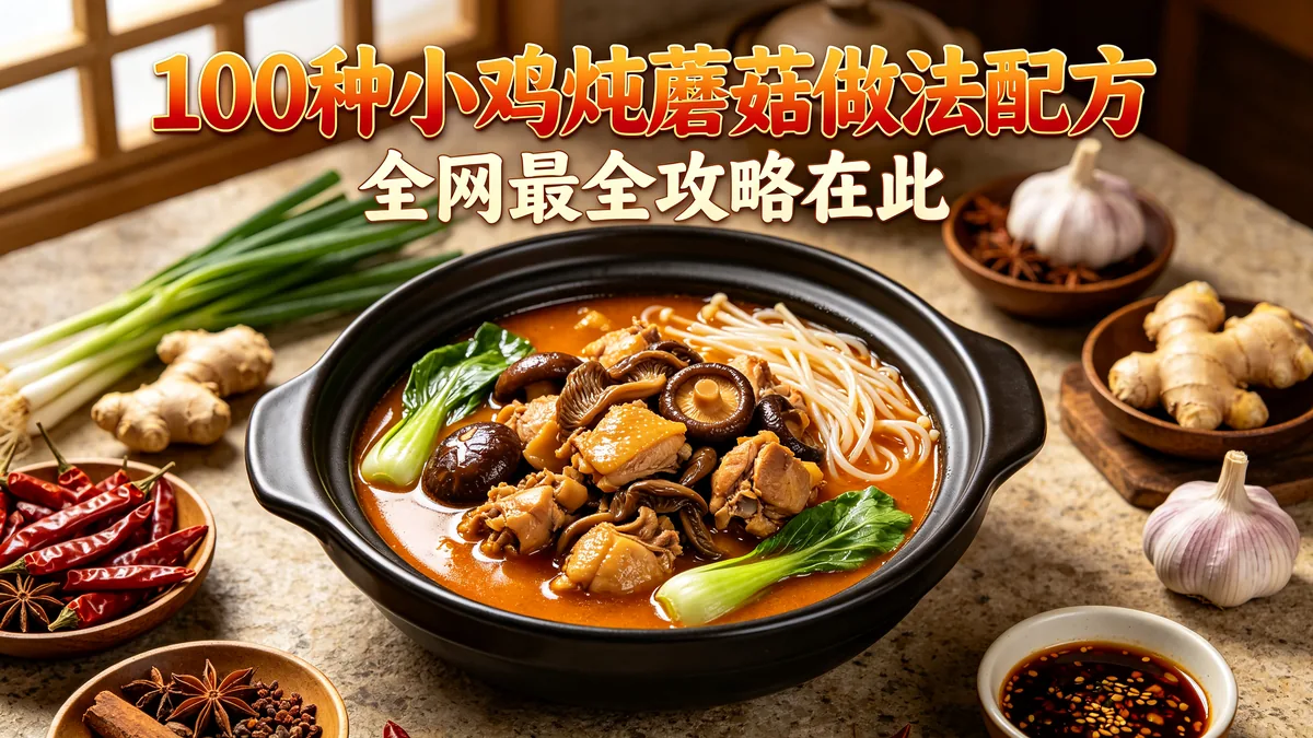 100种小鸡炖蘑菇做法配方 全网最全攻略在此