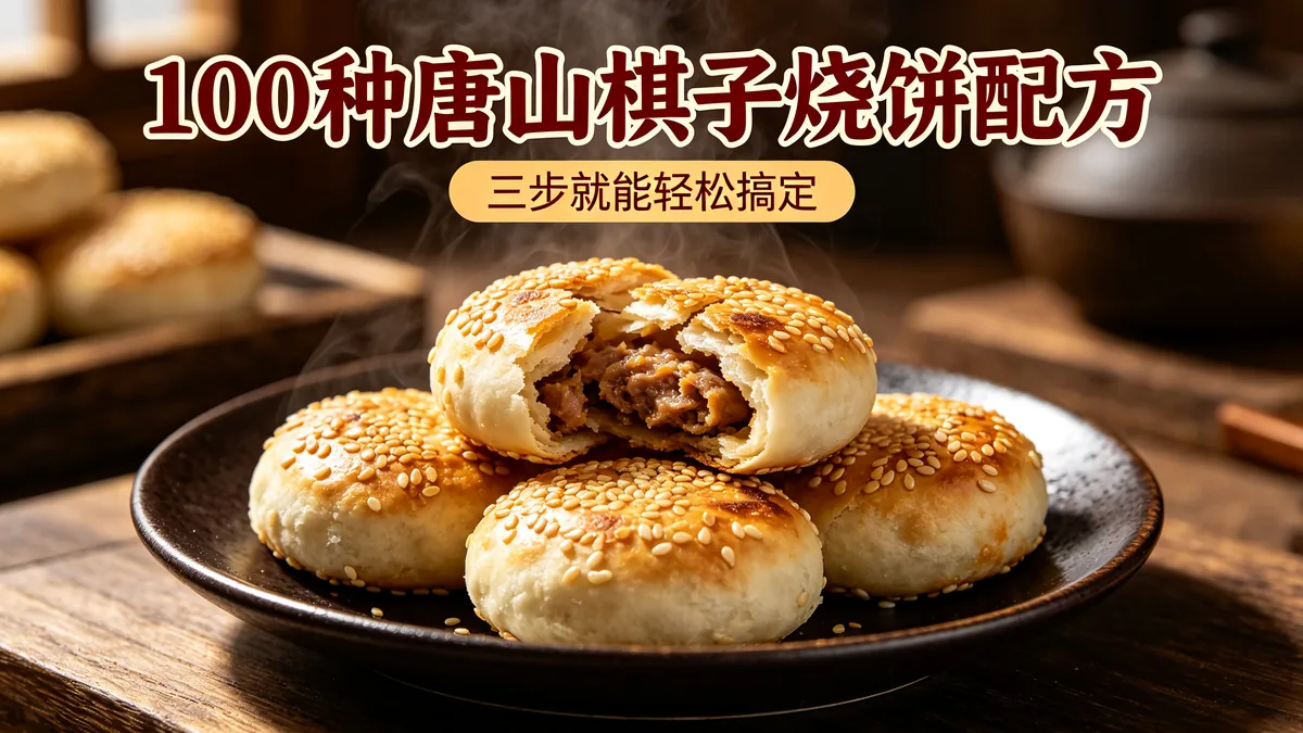 100种唐山棋子烧饼配方 三步就能轻松搞定