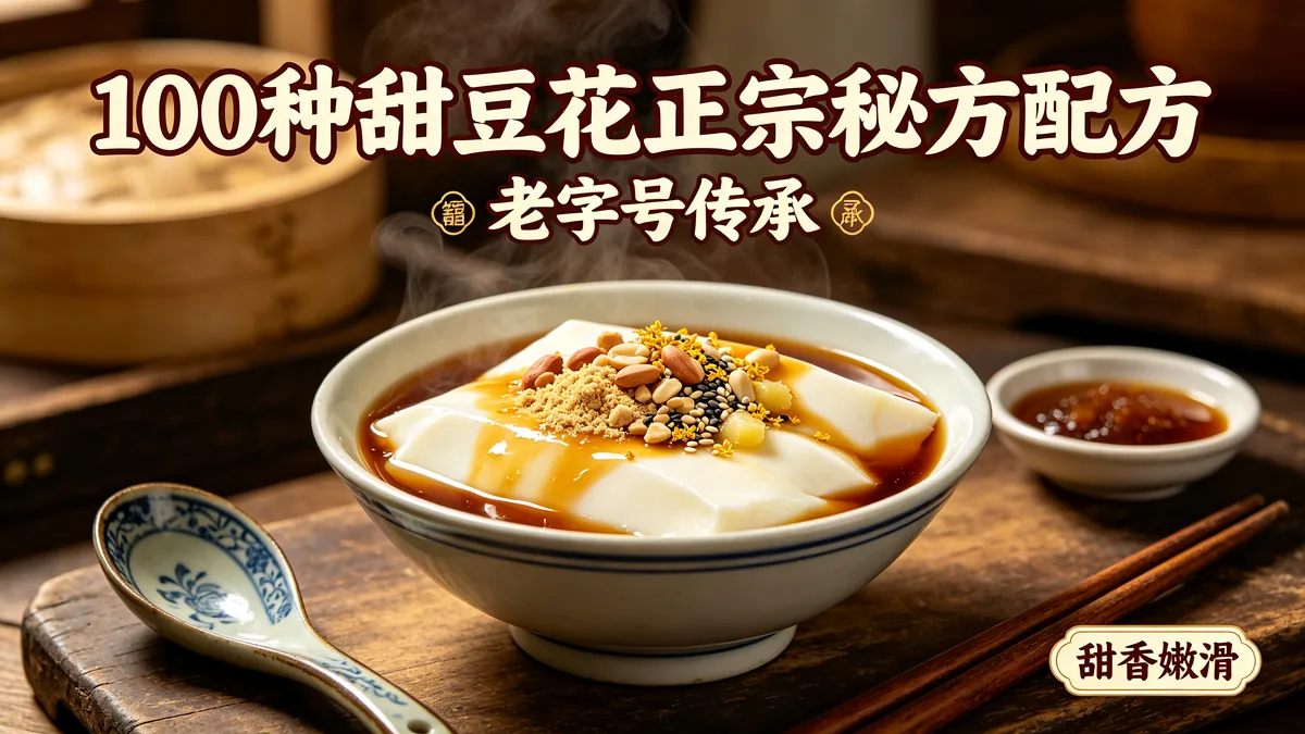 100种甜豆花正宗秘方配方 老字号传承