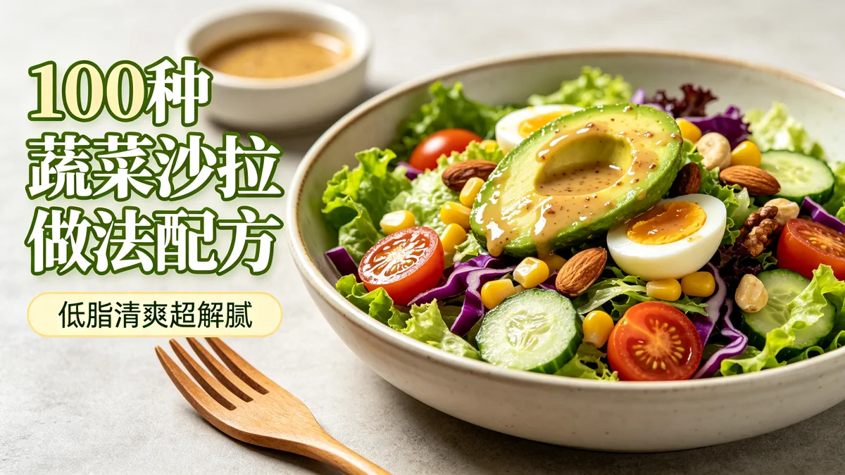 100种蔬菜沙拉做法配方 低脂清爽超解腻