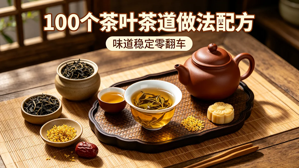 100个茶叶茶道做法配方 味道稳定零翻车