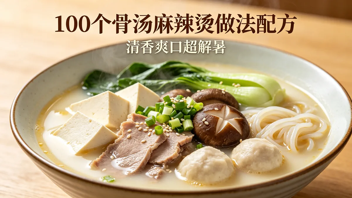 100个骨汤麻辣烫做法配方 清香爽口超解暑