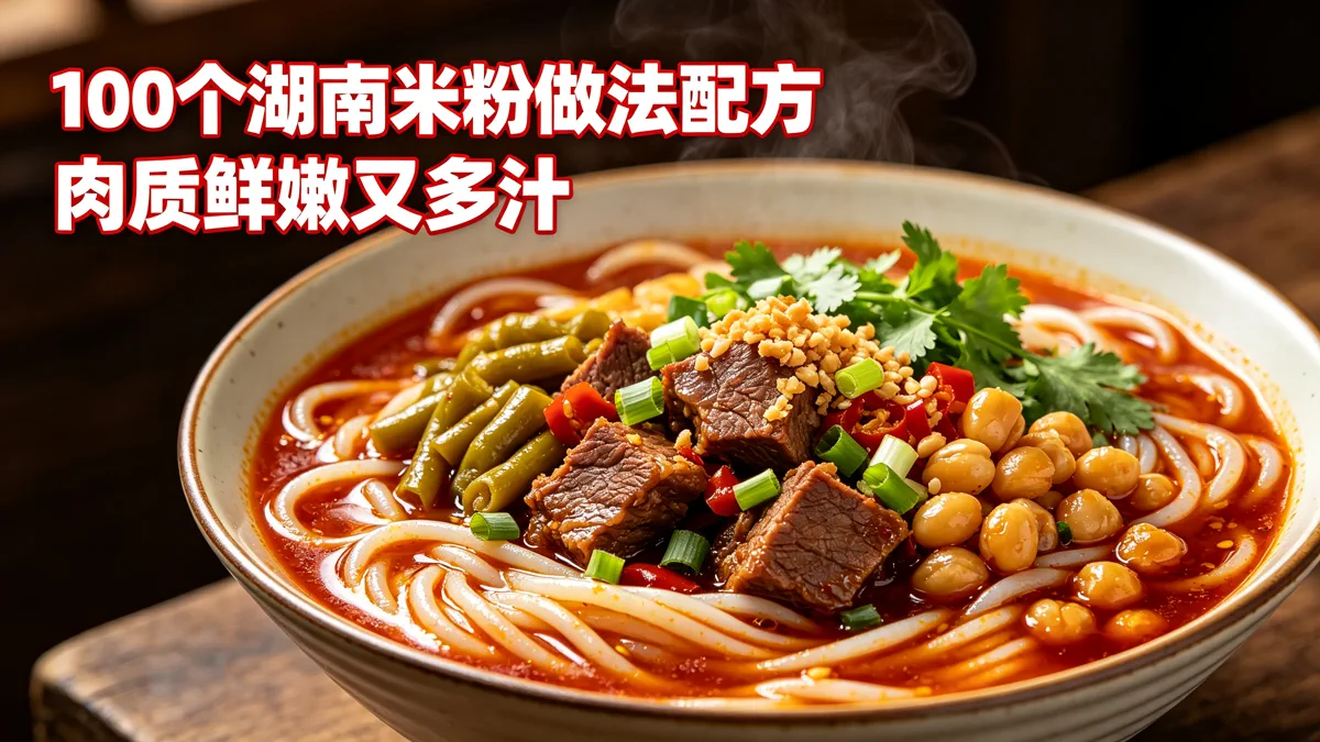 100个湖南米粉做法配方 肉质鲜嫩又多汁
