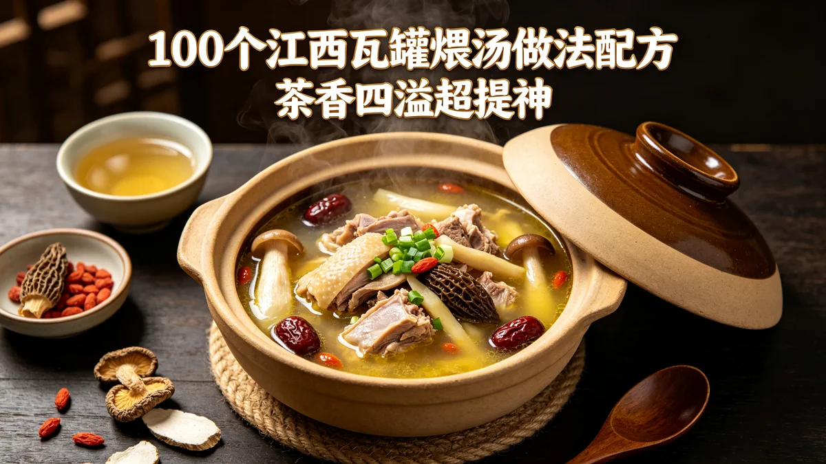 100个江西瓦罐煨汤做法配方 茶香四溢超提神