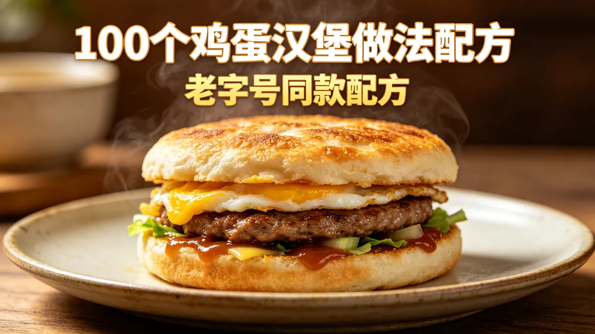 100个鸡蛋汉堡做法配方 老字号同款配方