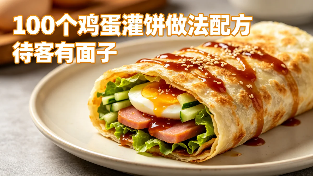 100个鸡蛋灌饼做法配方 待客有面子