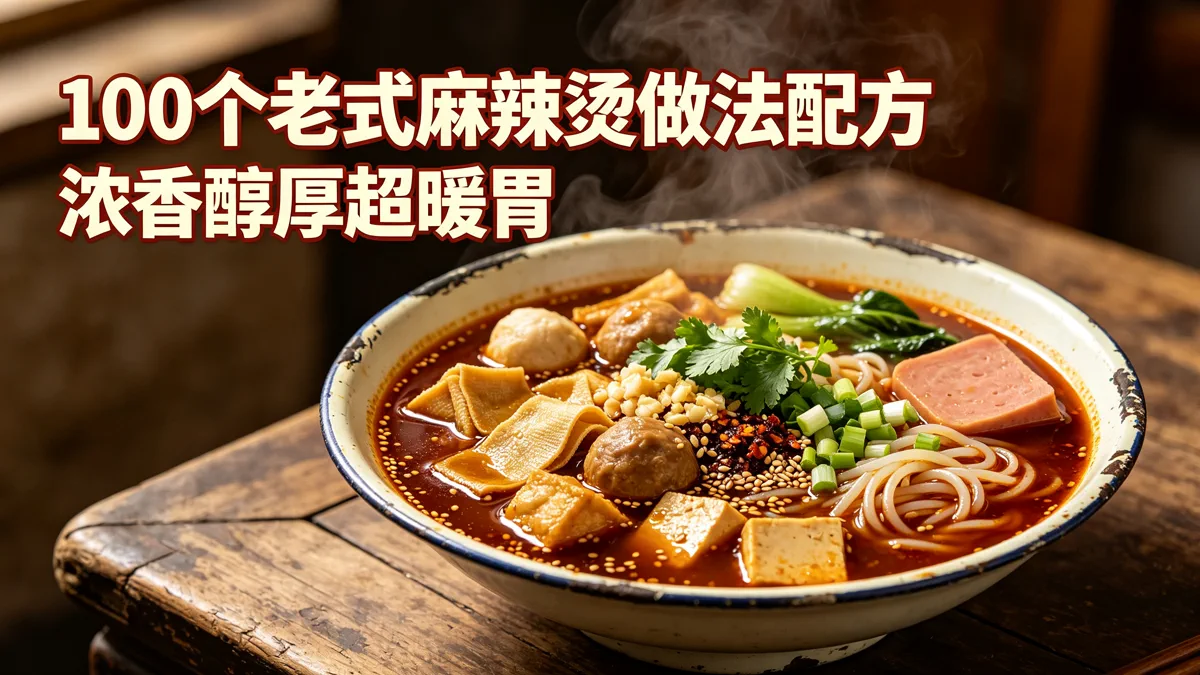 100个老式麻辣烫做法配方 浓香醇厚超暖胃