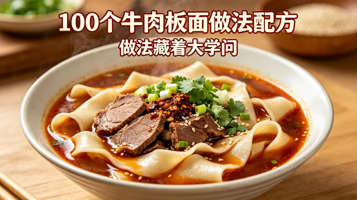 100个牛肉板面做法配方 做法藏着大学问