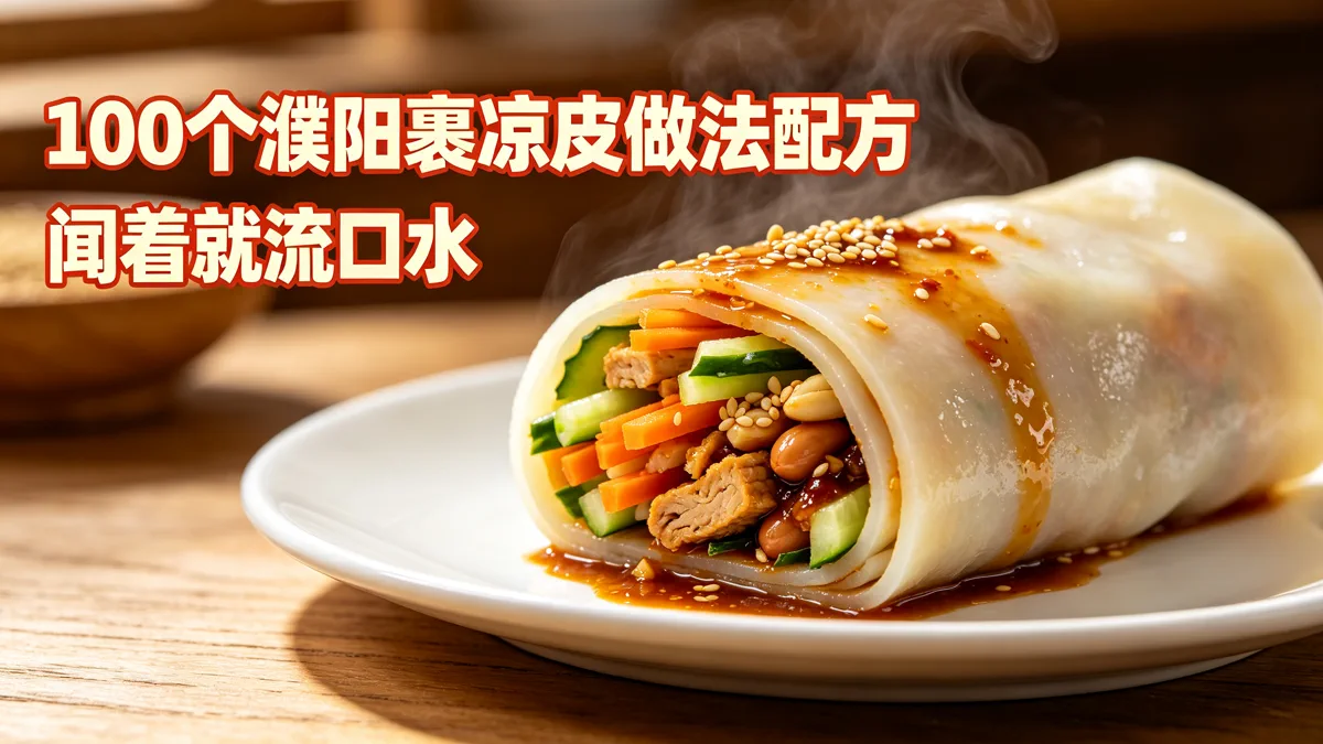 100个濮阳裹凉皮做法配方 闻着就流口水